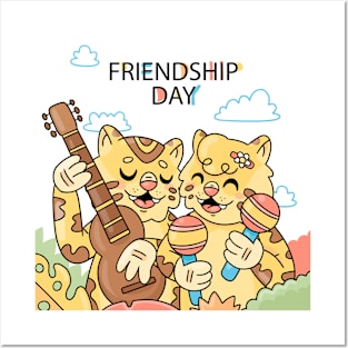 Cheetah Friendship Day Posters and Art